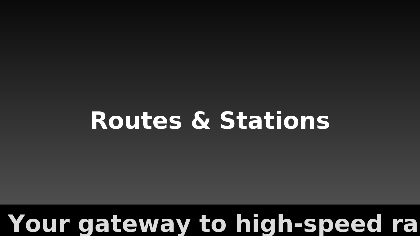 Routes and stations map