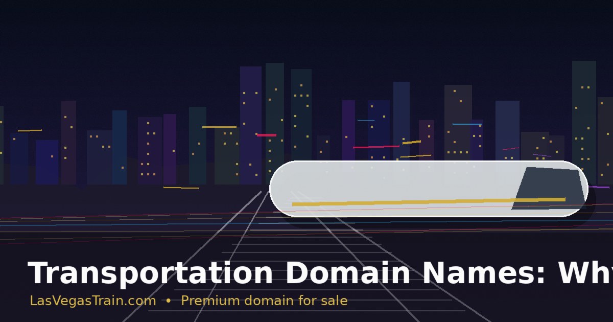 Transportation Domain Names: Why Exact-Match Travel Assets Matter