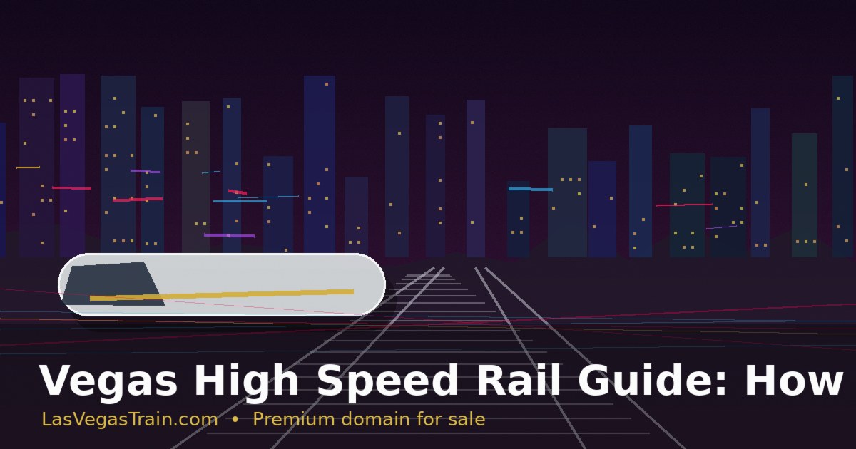 Vegas High Speed Rail Guide: How Fast Rail Could Change Weekend Travel