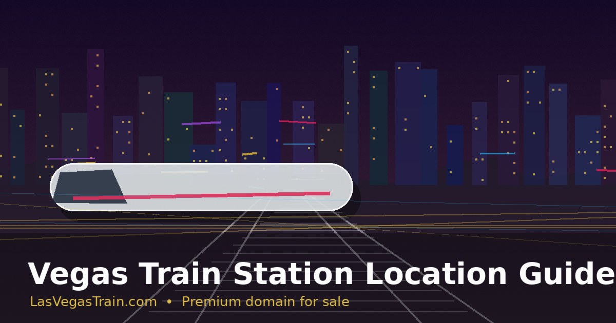 Vegas Train Station Location Guide: What a Future Hub Could Mean