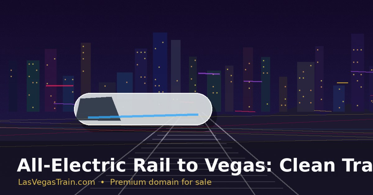 All-Electric Rail to Vegas: Clean Travel Becomes a Travel Hook