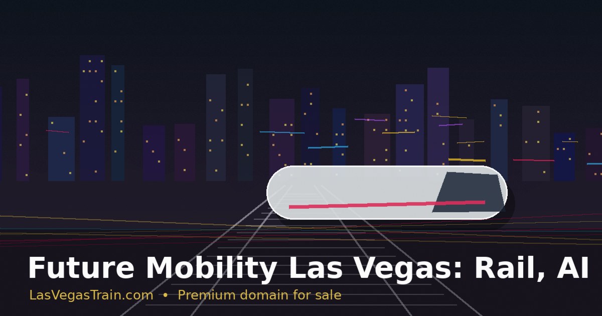 Future Mobility Las Vegas: Rail, AI Planning and Car-Free Trips