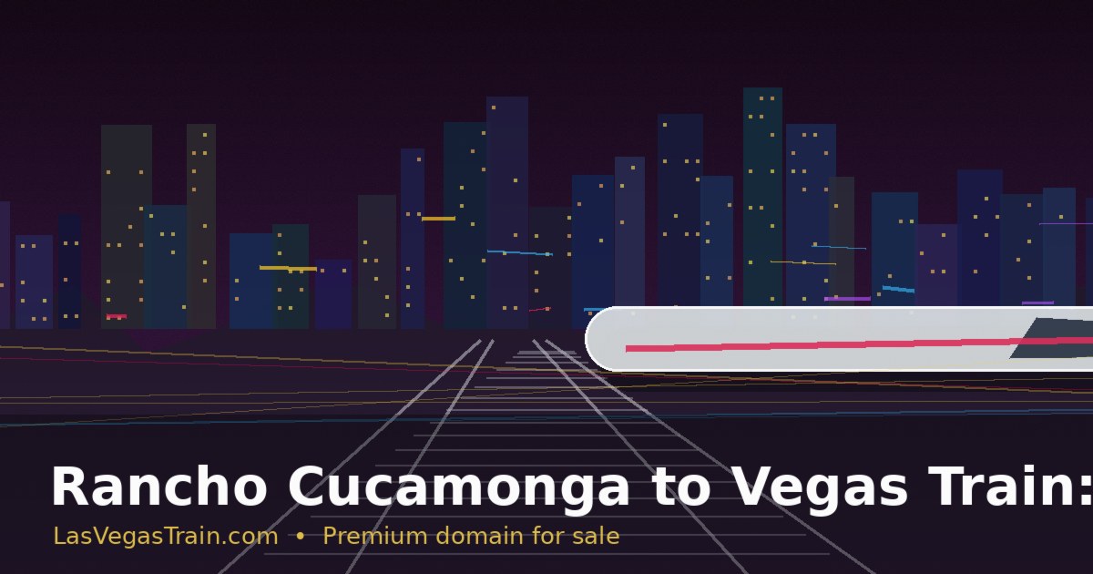 Rancho Cucamonga to Vegas Train: Why the Connection Matters