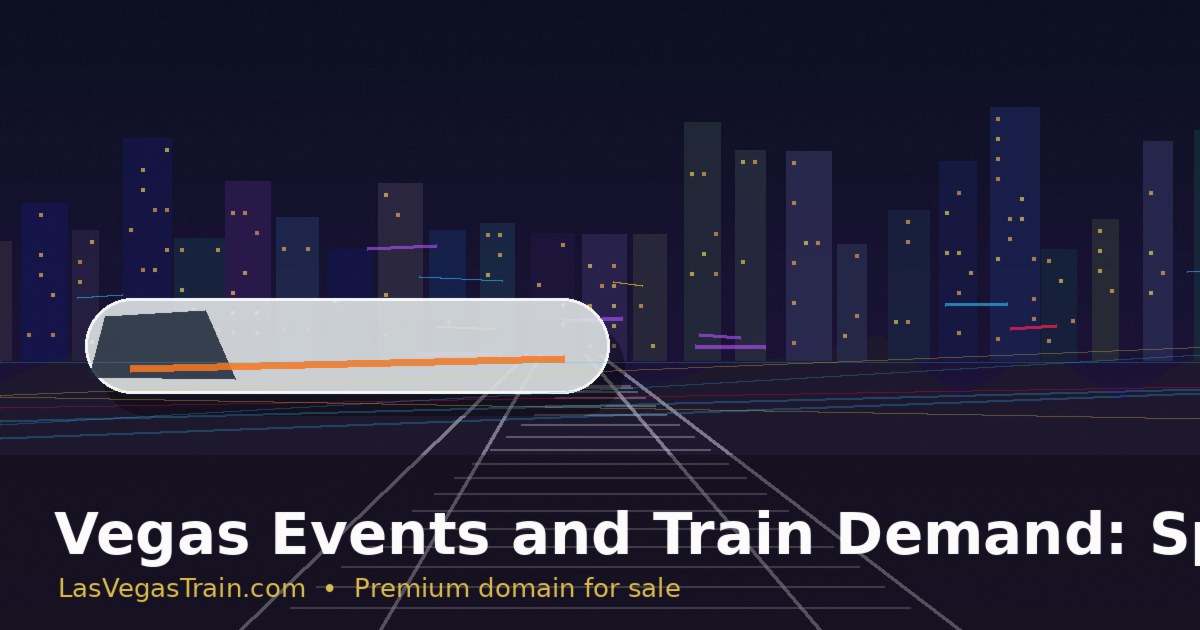 Vegas Events and Train Demand: Sports, Conventions and Concert Travel
