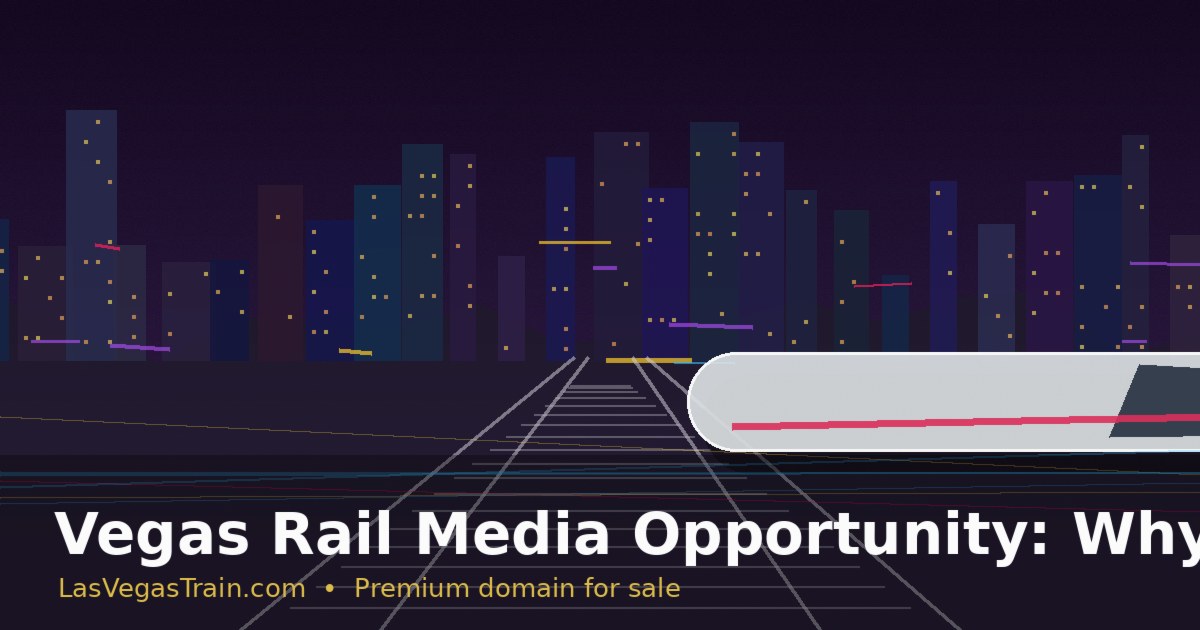 Vegas Rail Media Opportunity: Why This News Category Needs a Home